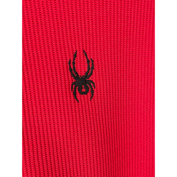 SPYDER MENS RED AND BLACK MENS 1/4 ZIP JACKET SZ L - Picture 7 of 9